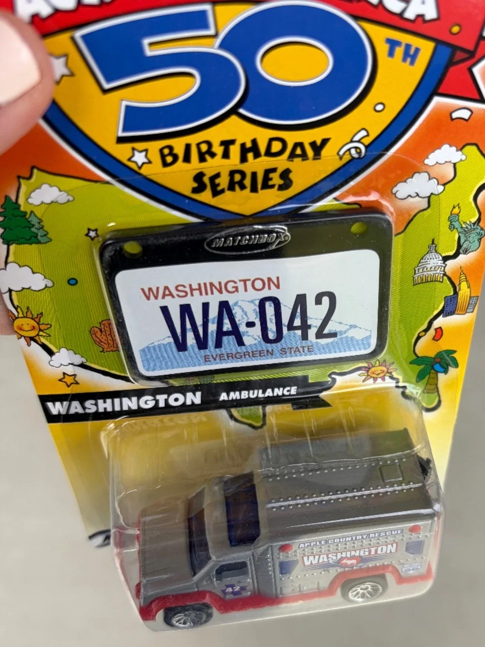 Matchbox Across America 50th Birthday Series – Washington Ambulance 🌲